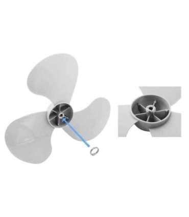 Desktop fan 9" Esperanza EHF004WE ZEPHYR White-Gray