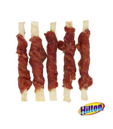 HILTON Duck wrap white rawhide stick - dog chew - 500g
