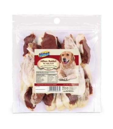 HILTON Rabbit ear with duck - dog chew - 500g