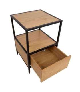 Abilaud/öökapp HEDVIG 40x40xH59cm, saar/must