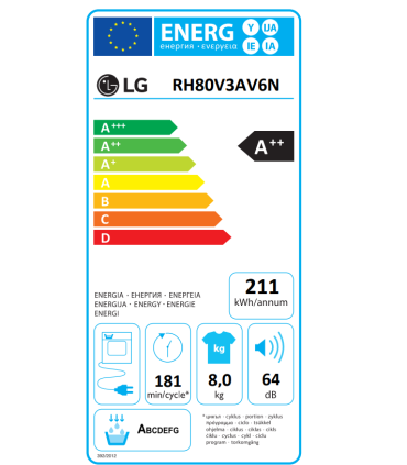 Dryer LG RH80V3AV6N