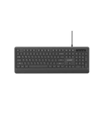 GEMBIRD SLIM WIRED BACKLIGHT KEYBOARD BLACK, US LA