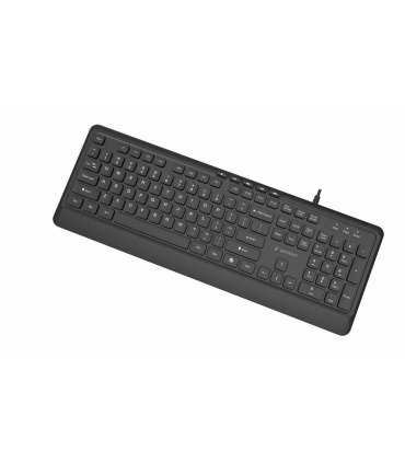 GEMBIRD SLIM WIRED MULTIMEDIA KEYBOARD BLACK, US