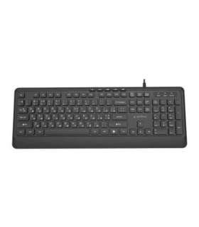 GEMBIRD SLIM WIRED MULTIMEDIA KEYBOARD BLACK,CYRYL