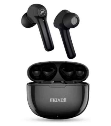 Maxell Dynamic+ wireless headphones with charging case Bluetooth black