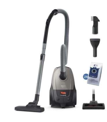 Vacuum Cleaner|PHILIPS|Input power 850 W|Dust capacity 3 L|Cylinder vacuum|Cleaning type Dry|Dust container Dust bag|Colour B
