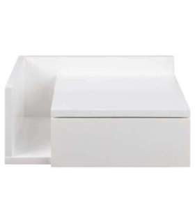 Öökapp ASHLAN 40x32xH16,5cm, valge