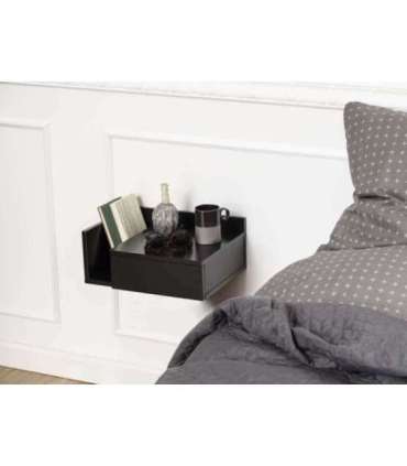 Öökapp ASHLAN 40x32xH16,5cm, must