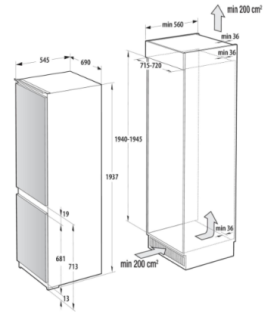 Fridge GORENJE NRKI619D61WFE