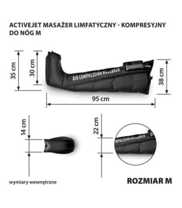 Activejet ACM-PLUS-A1 M lymphatic compression massager for legs