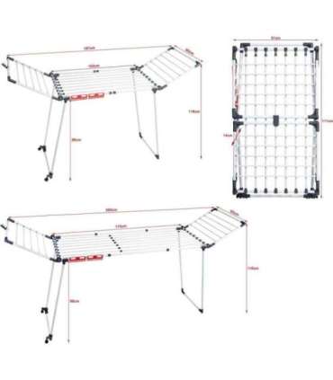 PROMIS MONZA laundry dryer, extendable + 2 large wings