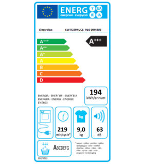 Dryer ELECTROLUX EW7D394UCE
