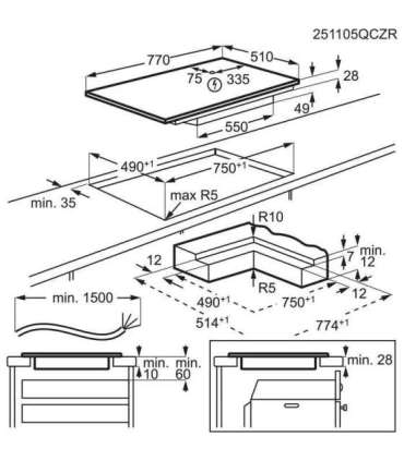 Hob ELECTROLUX EIS82550I