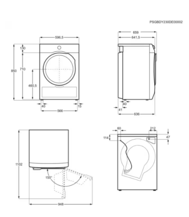 Dryer ELECTROLUX EW8D595RCDE