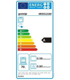 Cooker GORENJE MEKS5121SM