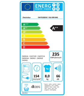 Dryer ELECTROLUX EW7D283VE