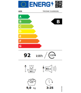 Dryer AEG TR9394E