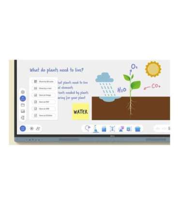 Benq RM7504 Interactive Flat Panel 75 " 450 cd/m² Landscape Android Wi-Fi 50000:1 8 ms