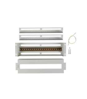 Lanberg 19" 3U Voltage Distrubution Panel with Din Rail TS-35 Grey