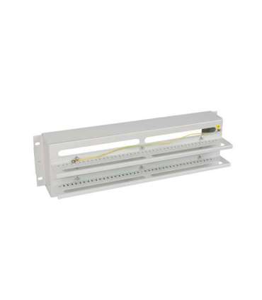 Lanberg 19" 3U Voltage Distrubution Panel with Din Rail TS-35 Grey