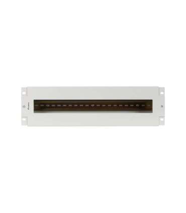 Lanberg 19" 3U Voltage Distrubution Panel with Din Rail TS-35 Grey