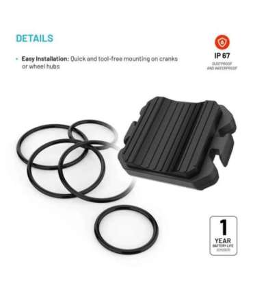 Fixed Cadence/Speed Sensor Spin Bluetooth Black