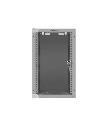 Lanberg Rack cabinet 10" wall-mount 9U/280x310 (flat pack) with glass door WF10-2309-10S Gray