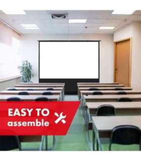 Maclean MC-212 Portable Projection Screen, Compact, Floor, 80", 16:10