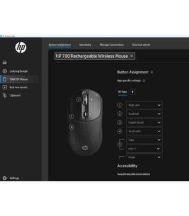 HP 700 Rechargeable Wireless Mouse
