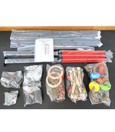 Swedish wall for children RESTPRO® KID-1 grey-red