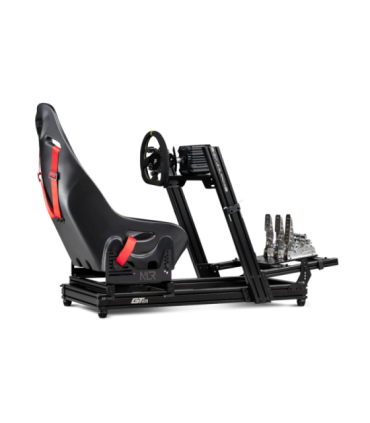 Next Level Racing Aluminium Simulator Cockpit, Wheel Plate Edition GTElite Lite Black