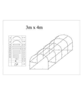 Arch Plastic Film Greenhouse 12m² (3х4m)