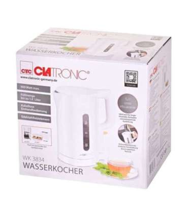 Czajnik elektryczny 1L WK 3834 CLATRONIC biały