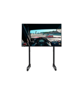 Next Level Racing Floor stand Round Tube Freestanding Single Monitor Stand Up to 65 " Height adjustment, Tilt |
