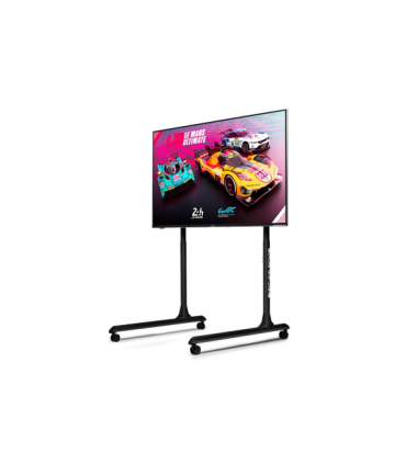 Next Level Racing Floor stand Round Tube Freestanding Single Monitor Stand Up to 65 " Height adjustment, Tilt |
