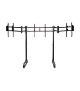 Next Level Racing Floor stand Round Tube Freestanding Single Monitor Stand Up to 3x43 " Height adjustment, Tilt |