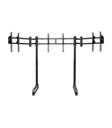 Next Level Racing Floor stand Round Tube Freestanding Single Monitor Stand Up to 3x43 " Height adjustment, Tilt |