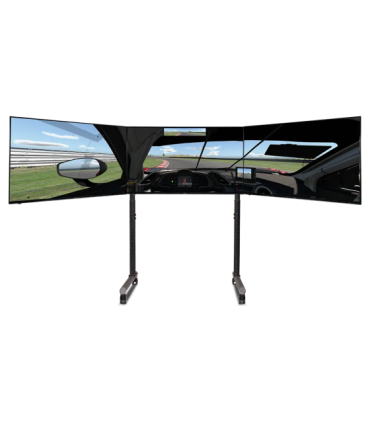 Next Level Racing Floor stand Round Tube Freestanding Single Monitor Stand Up to 3x43 " Height adjustment, Tilt |