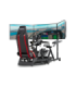Next Level Racing Floor stand Round Tube Freestanding Single Monitor Stand Up to 3x43 " Height adjustment, Tilt |