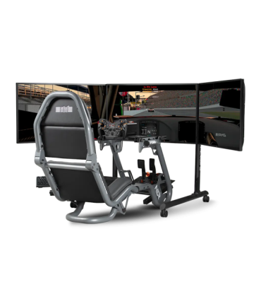 Next Level Racing Floor stand Round Tube Freestanding Single Monitor Stand Up to 3x43 " Height adjustment, Tilt |