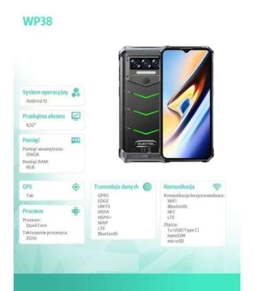 Smartphone WP38 6/256GB green