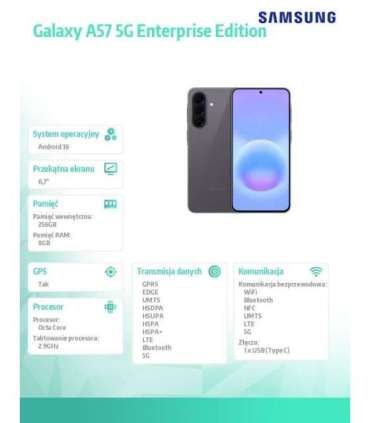 Smartphone Galaxy A57 5G 8/256GB Enterprise Edition gray