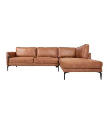 Nurgadiivan SOFIA PN 257x83/168xH82cm, pruun