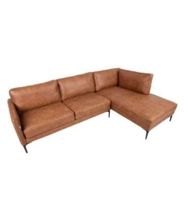 Nurgadiivan SOFIA PN 257x83/168xH82cm, pruun