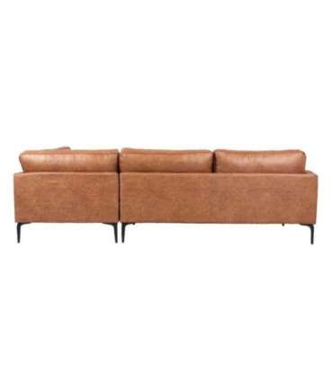 Nurgadiivan SOFIA PN 257x83/168xH82cm, pruun