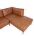 Nurgadiivan SOFIA PN 257x83/168xH82cm, pruun