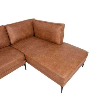 Nurgadiivan SOFIA PN 257x83/168xH82cm, pruun
