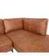 Nurgadiivan SOFIA PN 257x83/168xH82cm, pruun