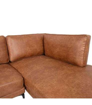 Nurgadiivan SOFIA PN 257x83/168xH82cm, pruun