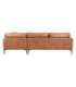 Nurgadiivan SOFIA PN 257x83/168xH82cm, pruun
